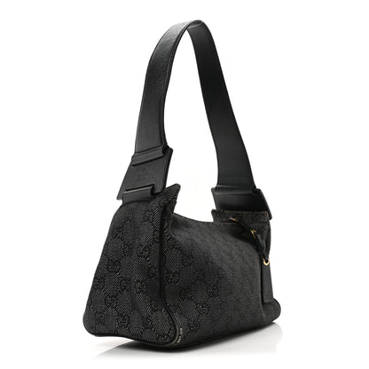 Gucci Monogram GG Signature Shoulder Bag Black 3 of 10