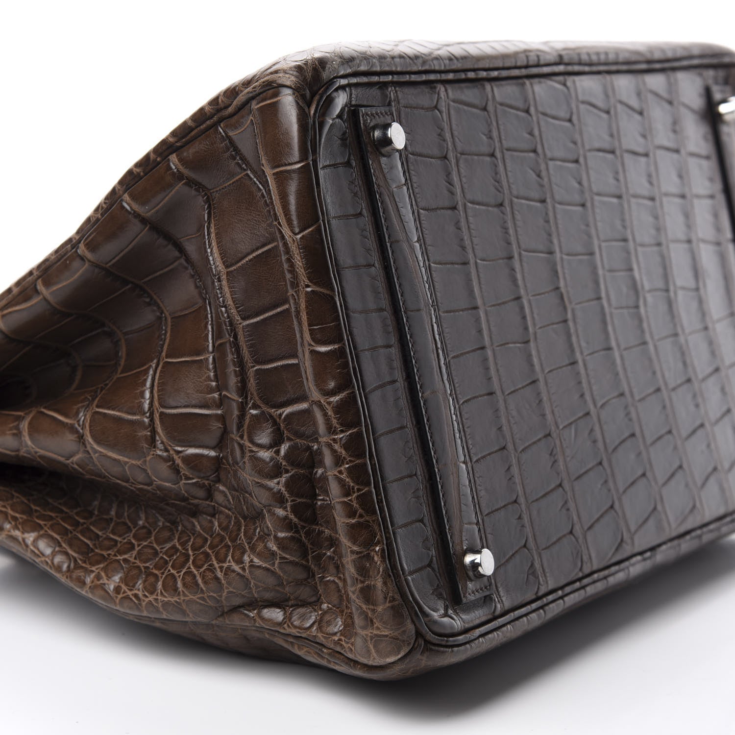 Hermes Matte Alligator Birkin 40 Chocolate 8 of 35