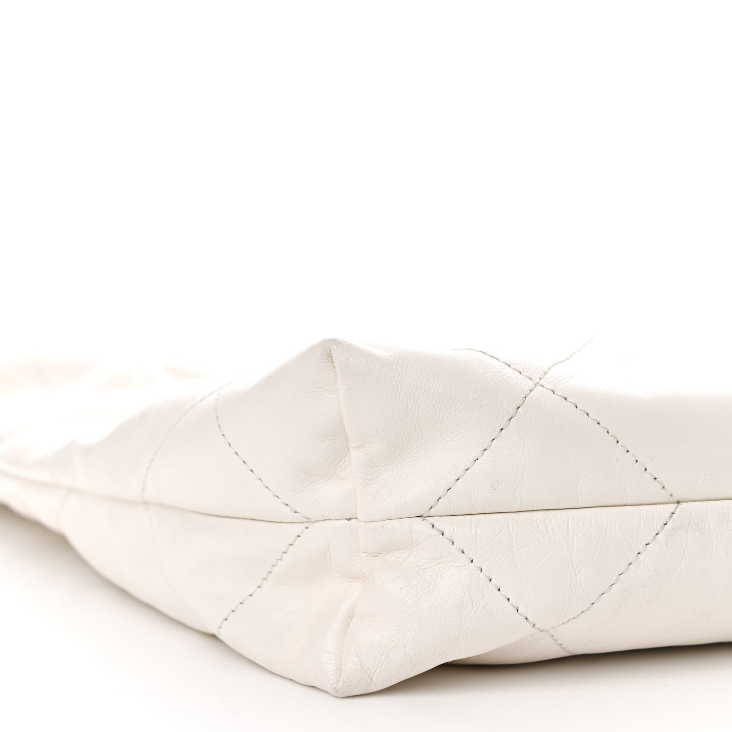 Chanel Shiny Calfskin Quilted Chanel 22 White 10 of 11