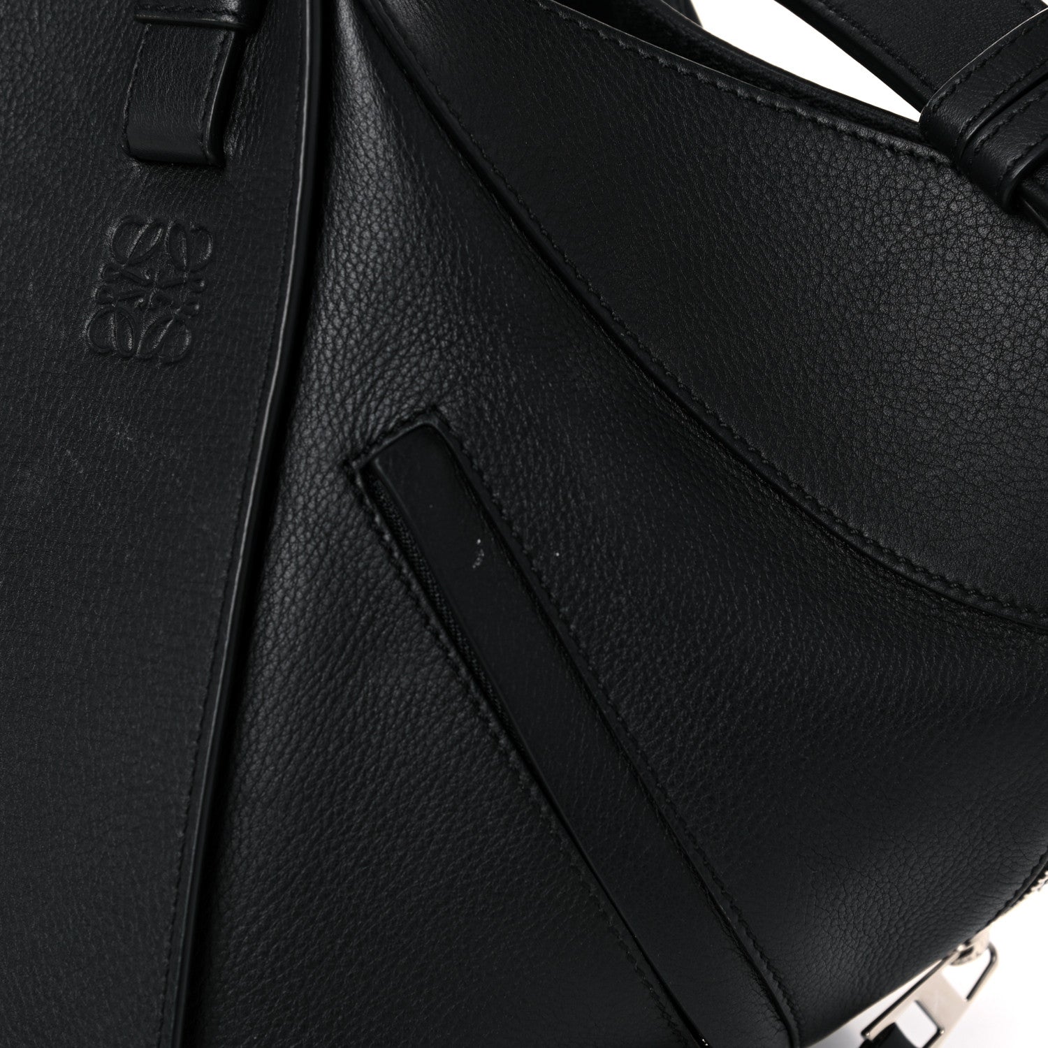 Loewe Calfskin Small Hammock Shoulder Bag Black 17 of 19