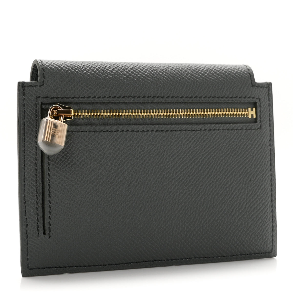 Epsom Kelly Pocket Compact Wallet Vert Amande