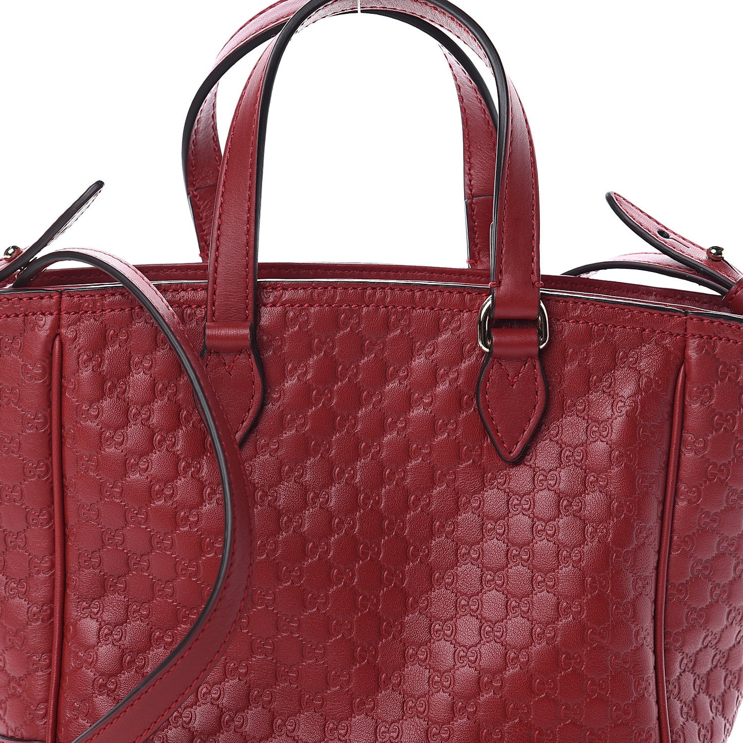 Microguccissima Small Bree Tote Red
