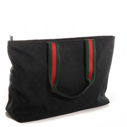 Gucci Monogram Web Large Diaper Tote Black 3 of 9