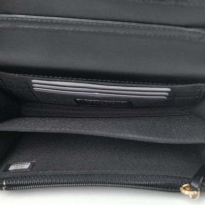 Chanel Calfskin Quilted Mini Maxi Pearls Wallet On Chain WOC Black 4 of 4