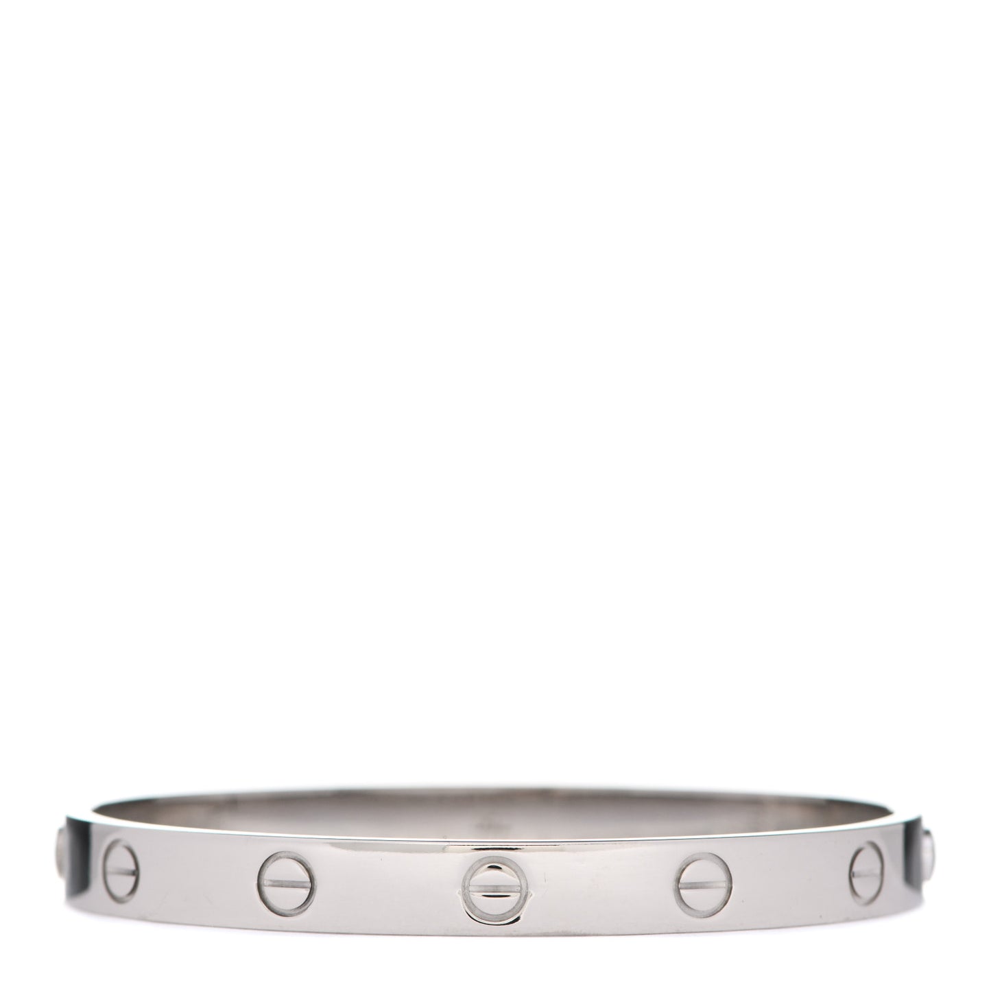 18K White Gold LOVE Bracelet 17