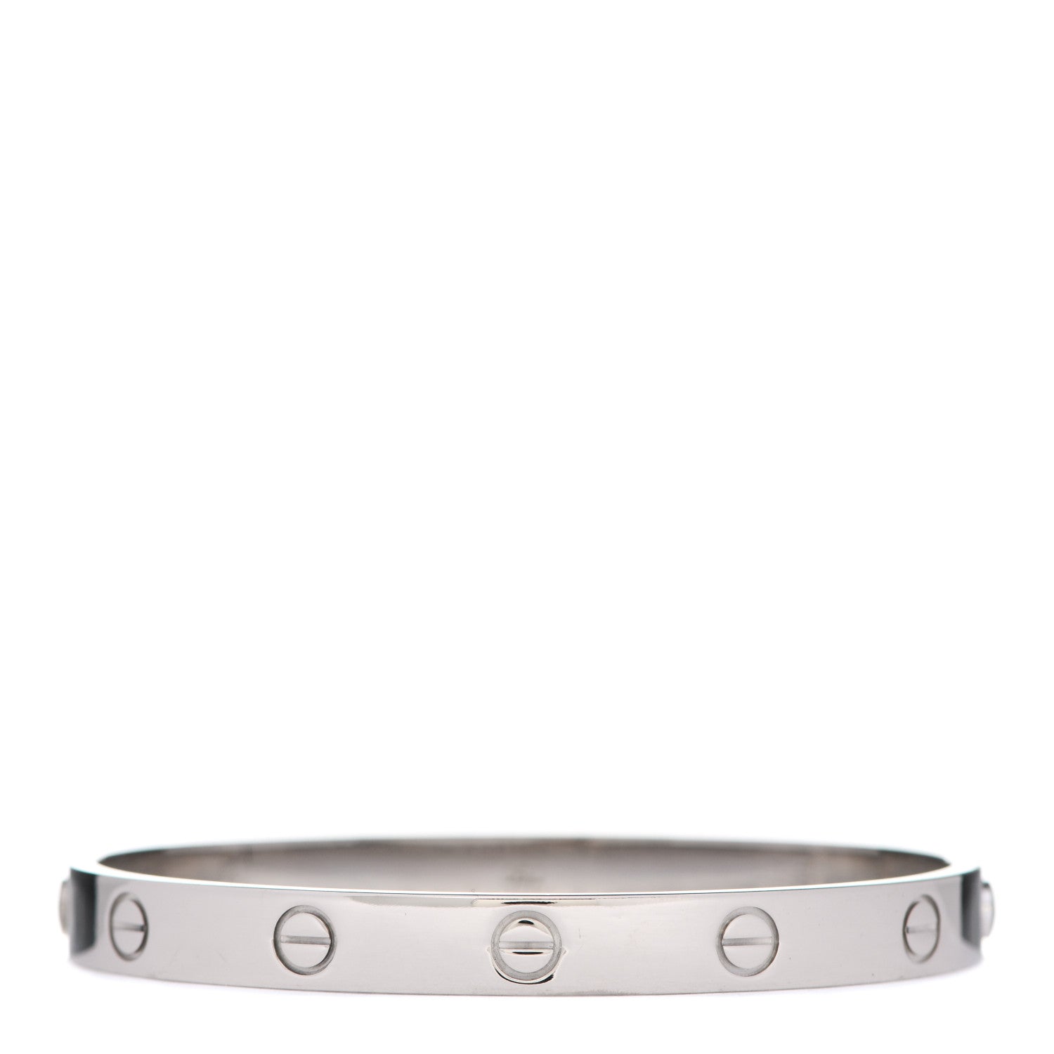 Cartier 18K White Gold LOVE Bracelet 17 3 of 6