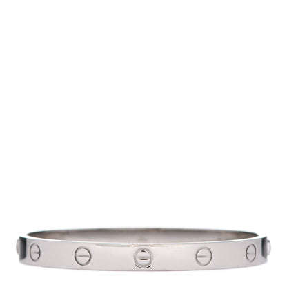 Cartier 18K White Gold LOVE Bracelet 17 3 of 6