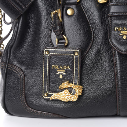 Prada Cervo Deerskin Bag Black 20 of 21