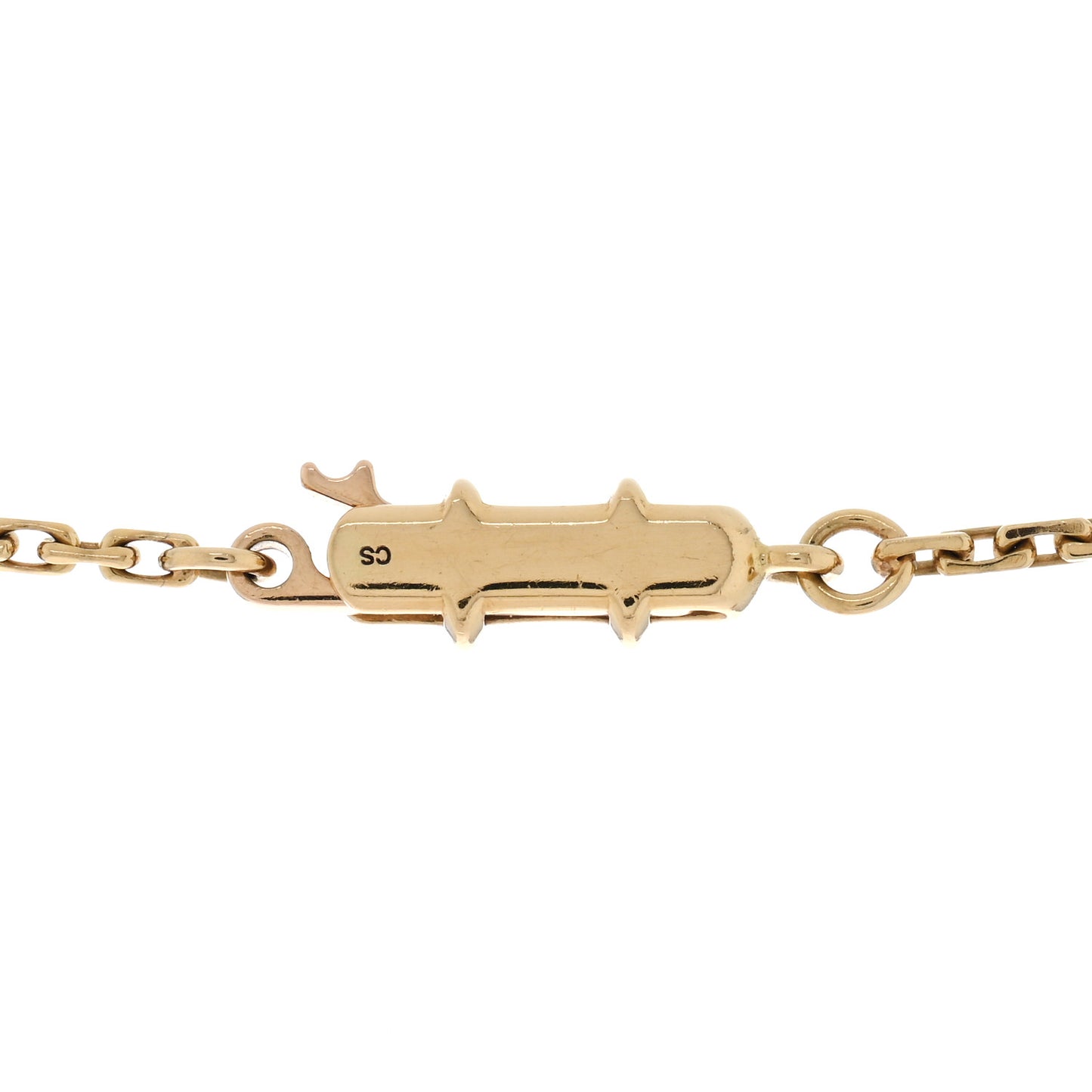 18K Yellow Gold Diamond LOVE Paved Necklace