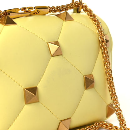 Valentino Garavani Nappa Medium Roman Stud Shoulder Bag Lime Sorbet 9 of 9
