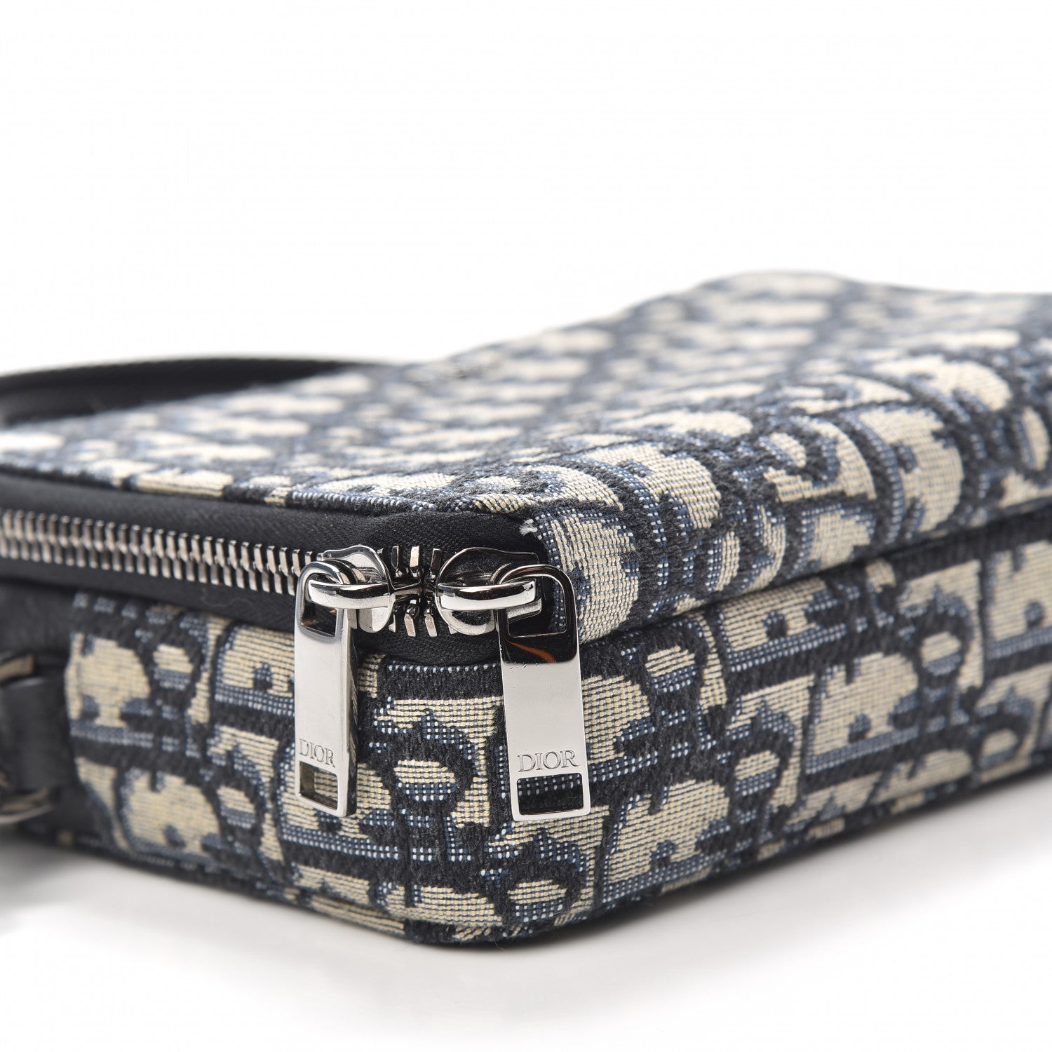 Christian Dior Oblique Pouch Navy Blue 8 of 10