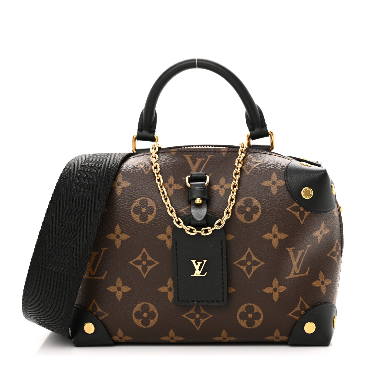 Louis Vuitton Monogram Petite Malle Souple Black 1 of 9