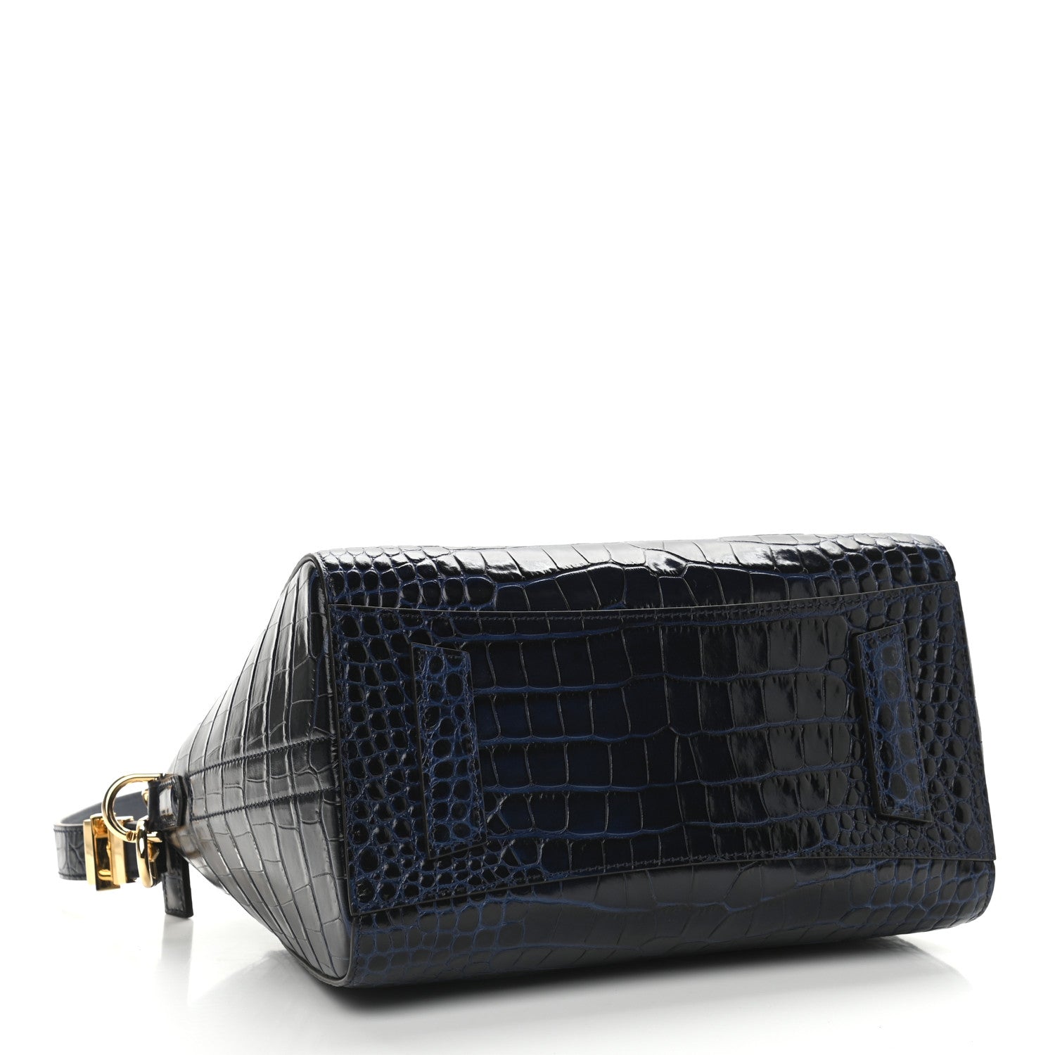 Givenchy Calfskin Crocodile Embossed Small Antigona Navy 4 of 11