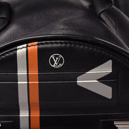 Louis Vuitton Lambskin Spaceship Embossed Palm Springs Backpack PM Black 9 of 9