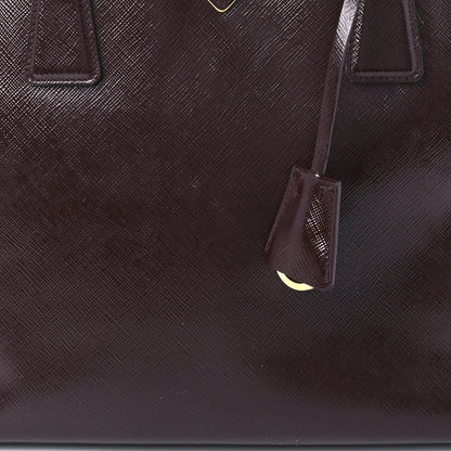 Prada Saffiano Lux Large Galleria Double Zip Tote Granato 8 of 11