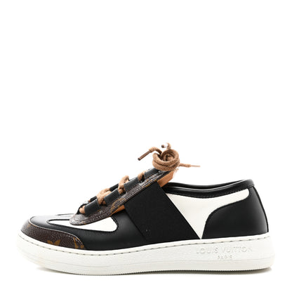 Louis Vuitton Monogram Calfskin Lous Sneakers 36 Black 1 of 8