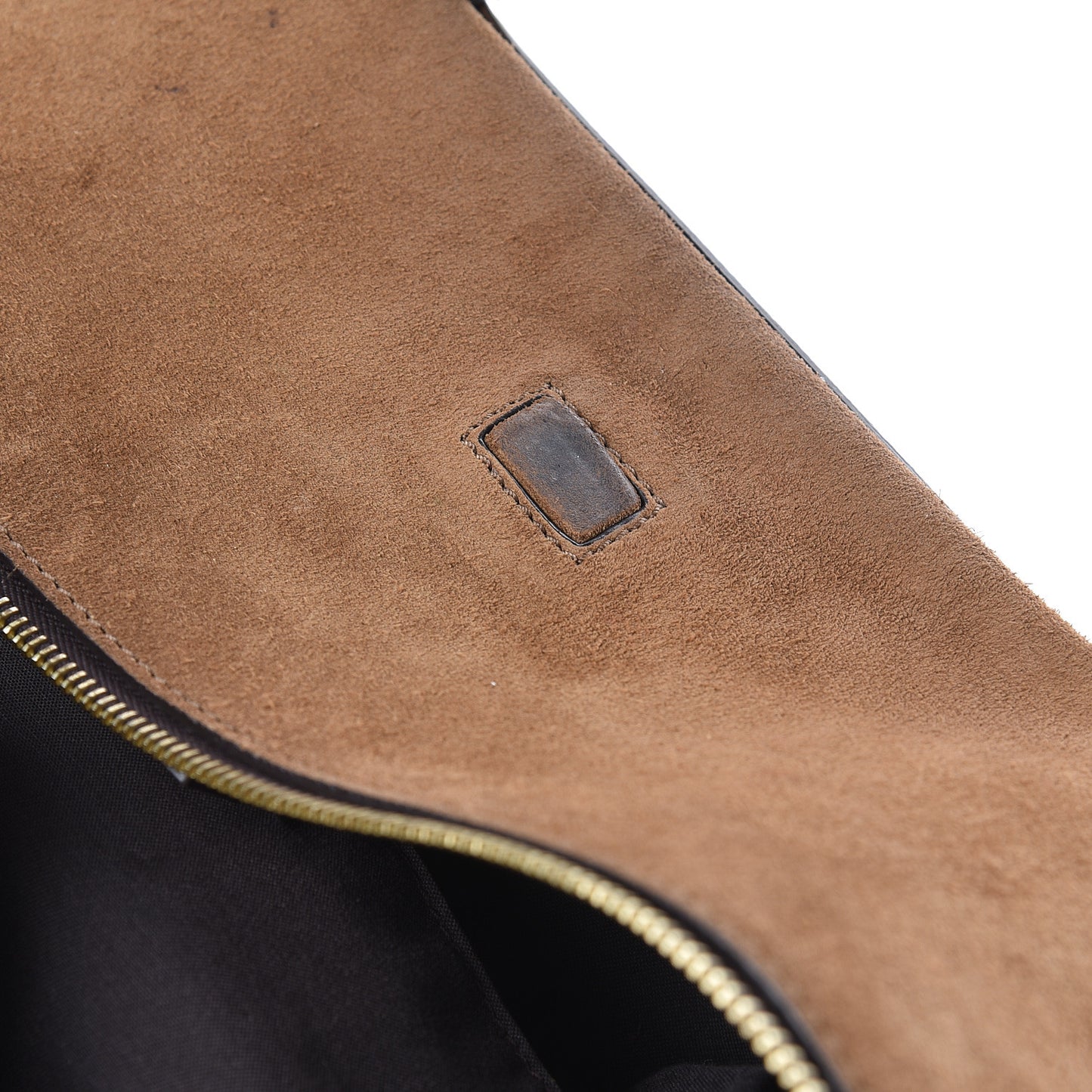 Pequin Vitello Magnetic Top Satchel Tobacco Foresta