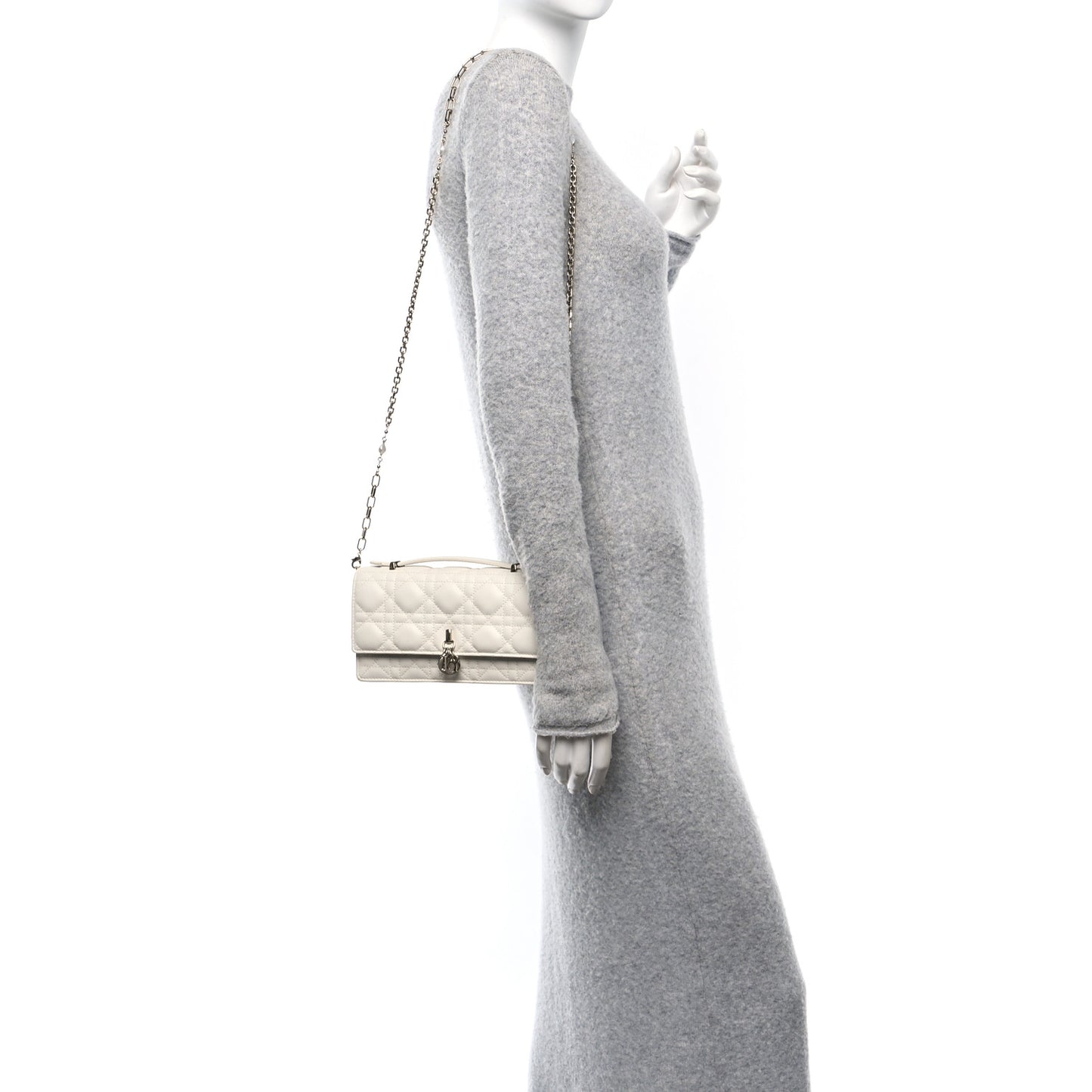 Lambskin Cannage Mini My Dior Bag Latte