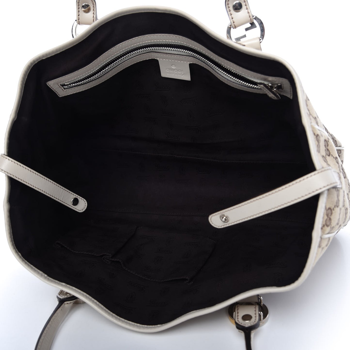 Monogram Medium Twins Tote Off White