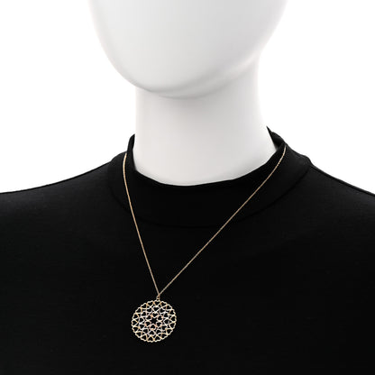 Tiffany 18K Yellow White Rose Gold Paloma Picasso Crown of Hearts Medallion Pendant Necklace 2 of 6