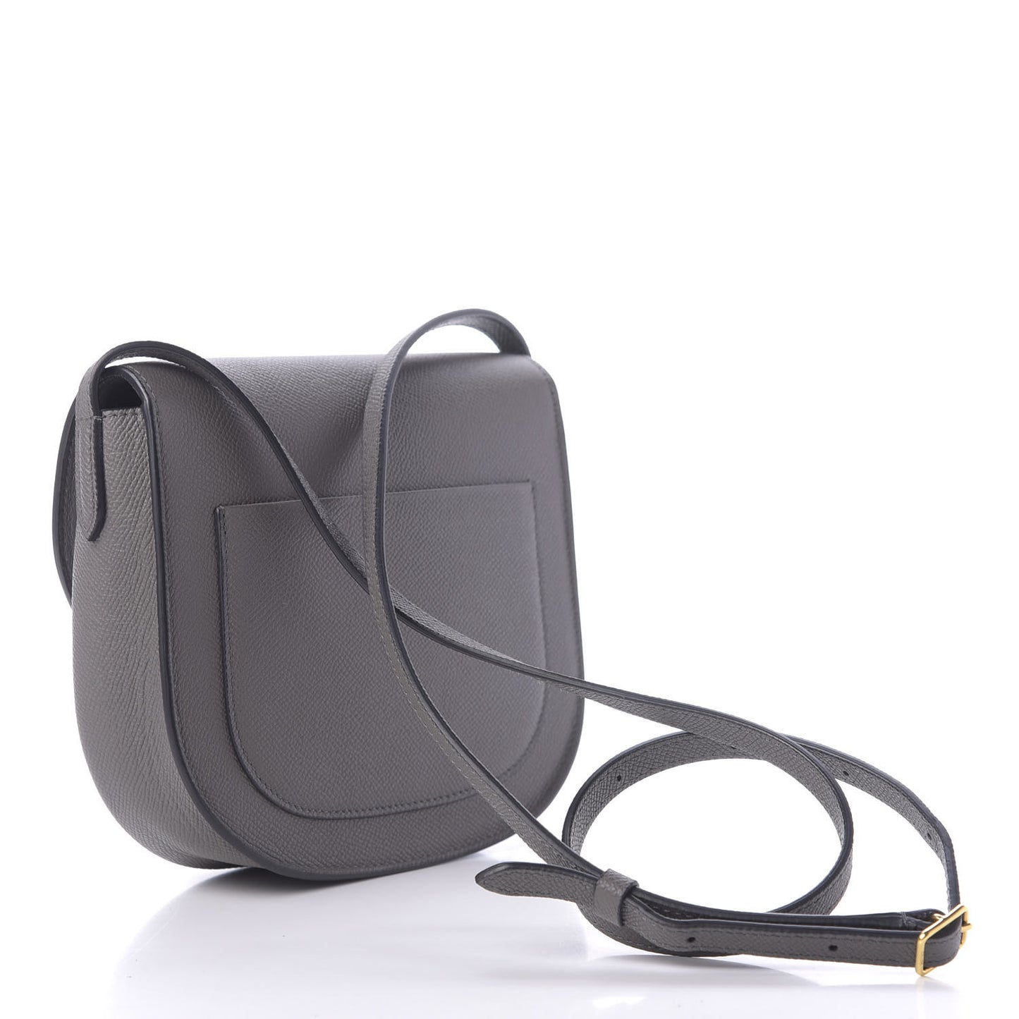 Baby Grained Calfskin Small Trotteur Grey