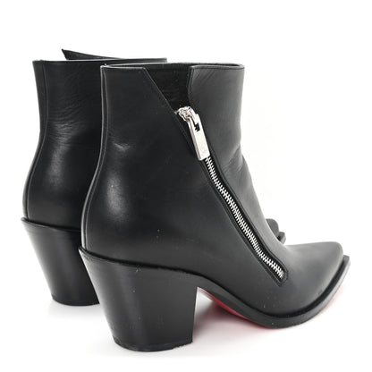 Christian Louboutin Calfskin Santiazip 65 Ankle Bootie 38.5 Black 5 of 9