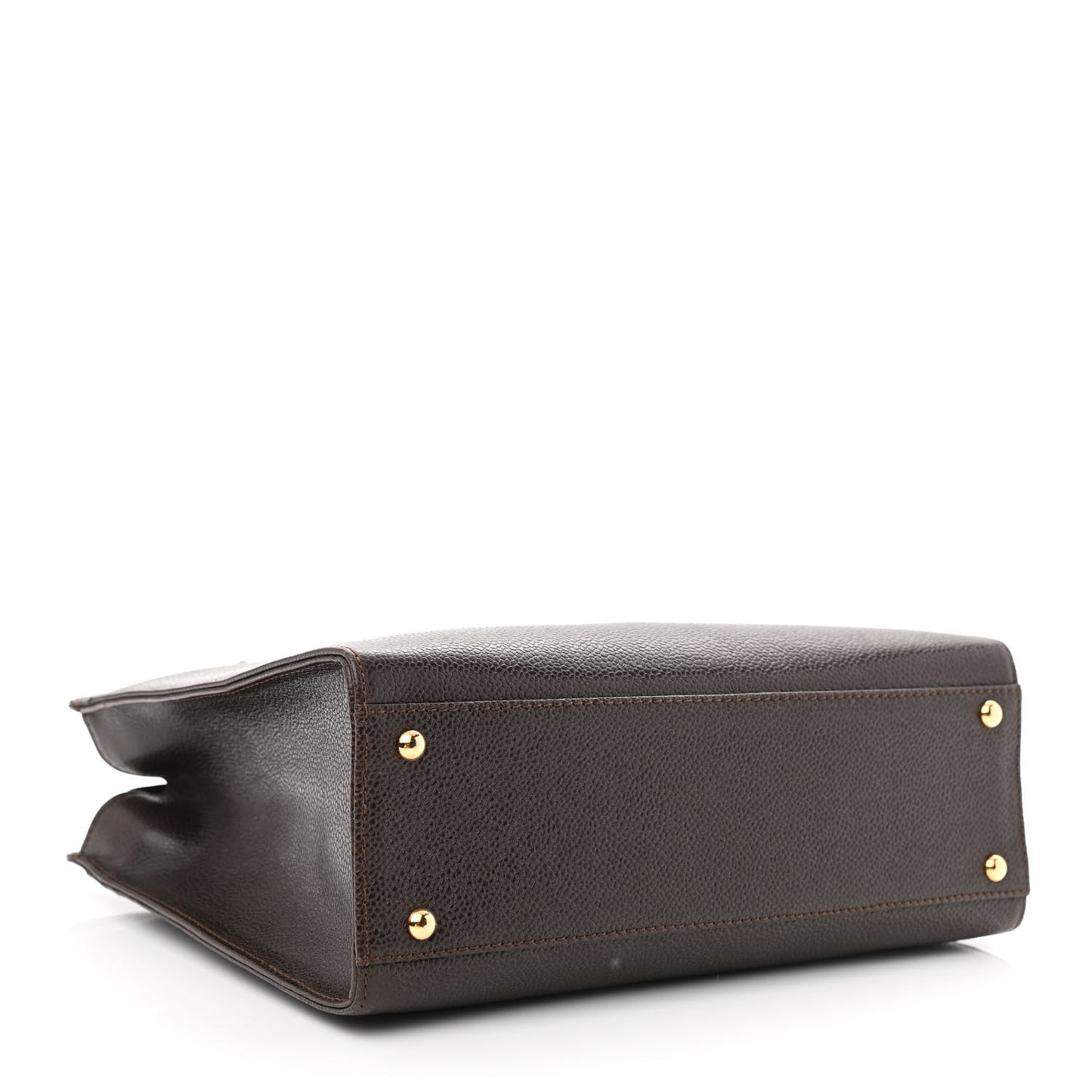 Caviar Shoulder Bag Dark Brown
