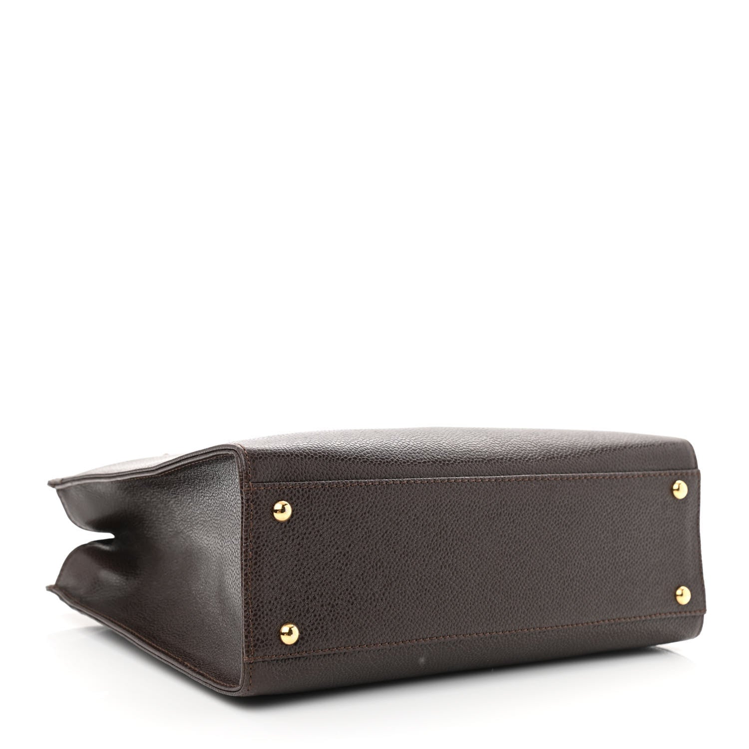 Chanel Caviar Shoulder Bag Dark Brown 4 of 10