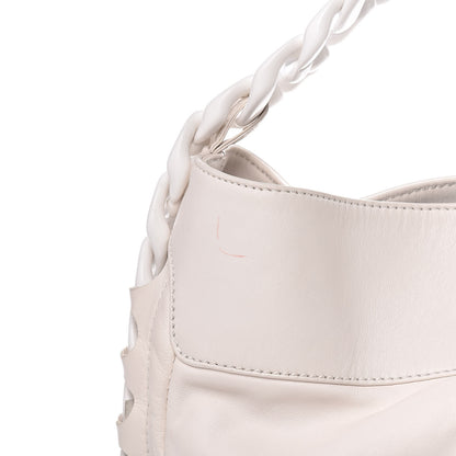 Chanel Calfskin Modern Chain Rhodoid Hobo White 11 of 13