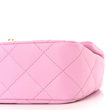 Chanel Caviar Quilted Sweetheart Flap Pink 10 of 11