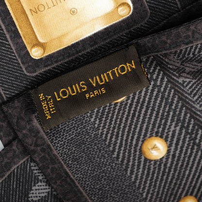 Louis Vuitton Silk Monogram New Denim Bandeau Black 3 of 4