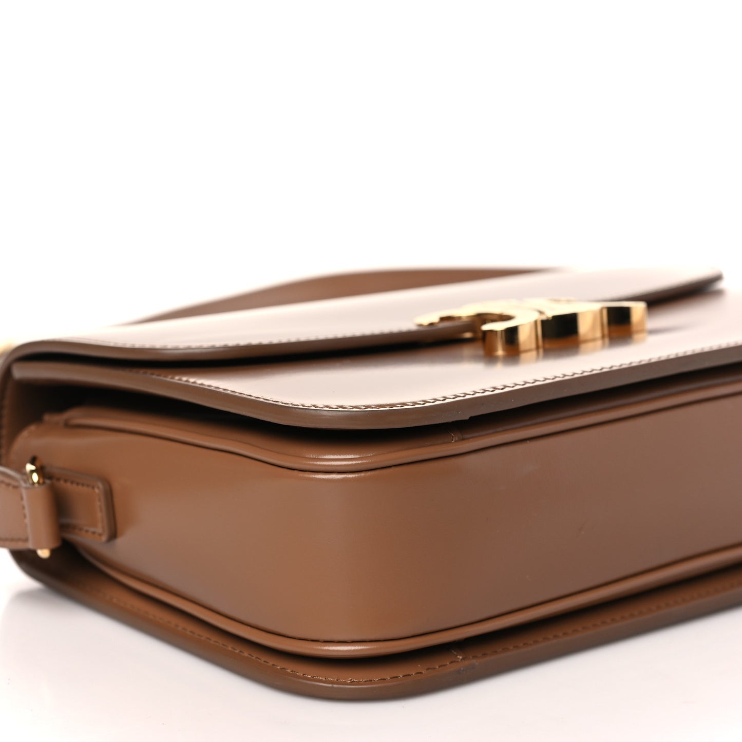 Shiny Calfskin Medium Triomphe Bronze