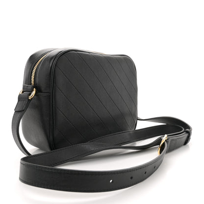 Gucci Sakai Be Green Calfskin Diagonal Stitched Small Blondie Shoulder Bag Black 2 of 10