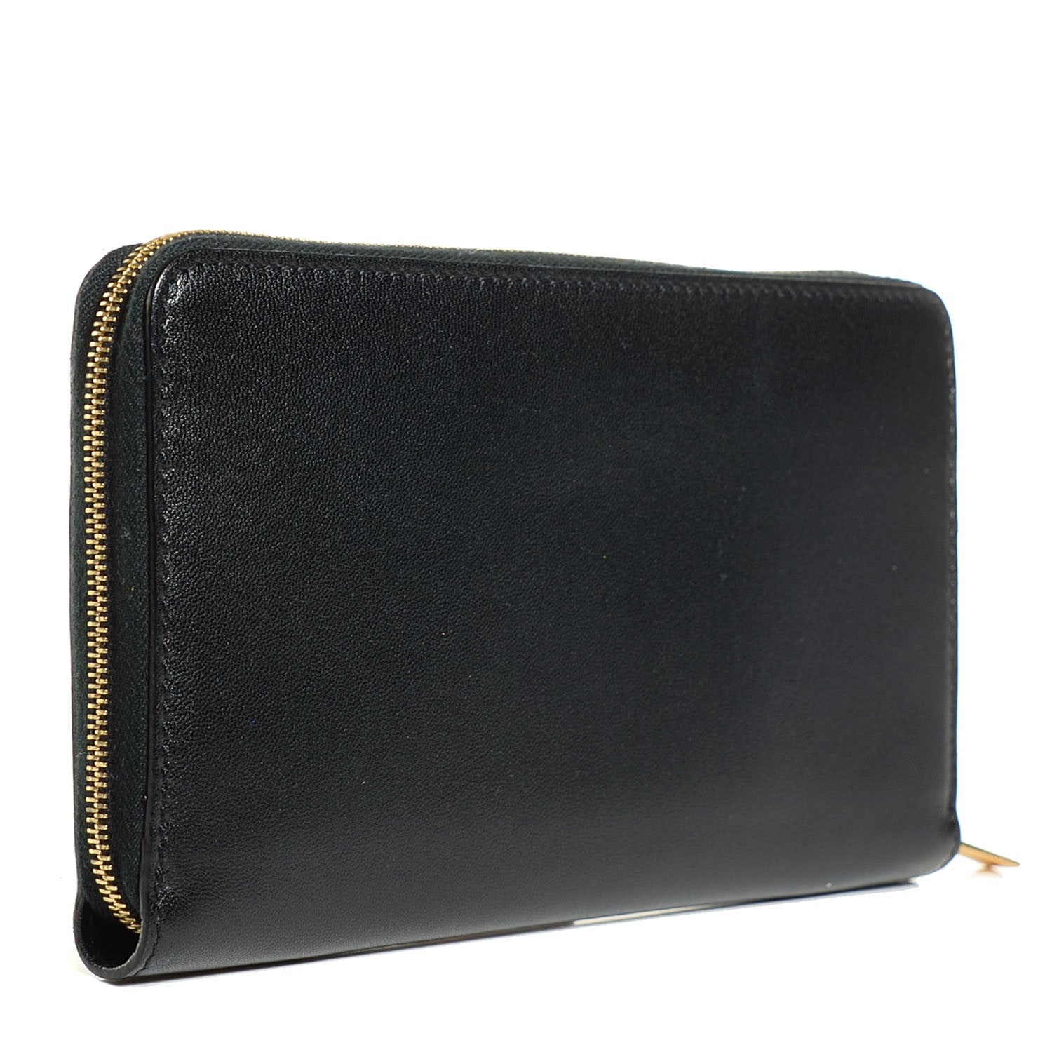 Celine Lambskin Large Zip Around Multifunction Wallet Black 3 of 9