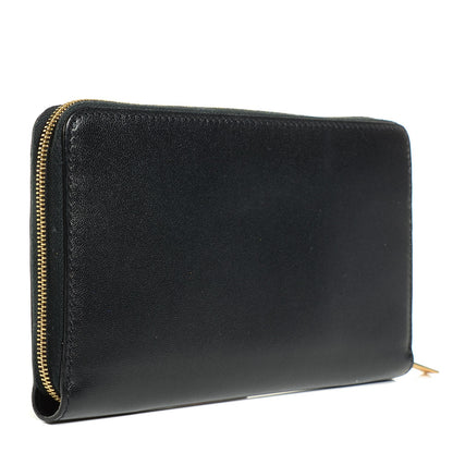 Celine Lambskin Large Zip Around Multifunction Wallet Black 3 of 9