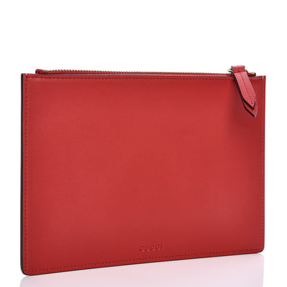 Gucci GG Supreme Monogram Merveilles Lips Zip Pouch Hibiscus Red 3 of 10