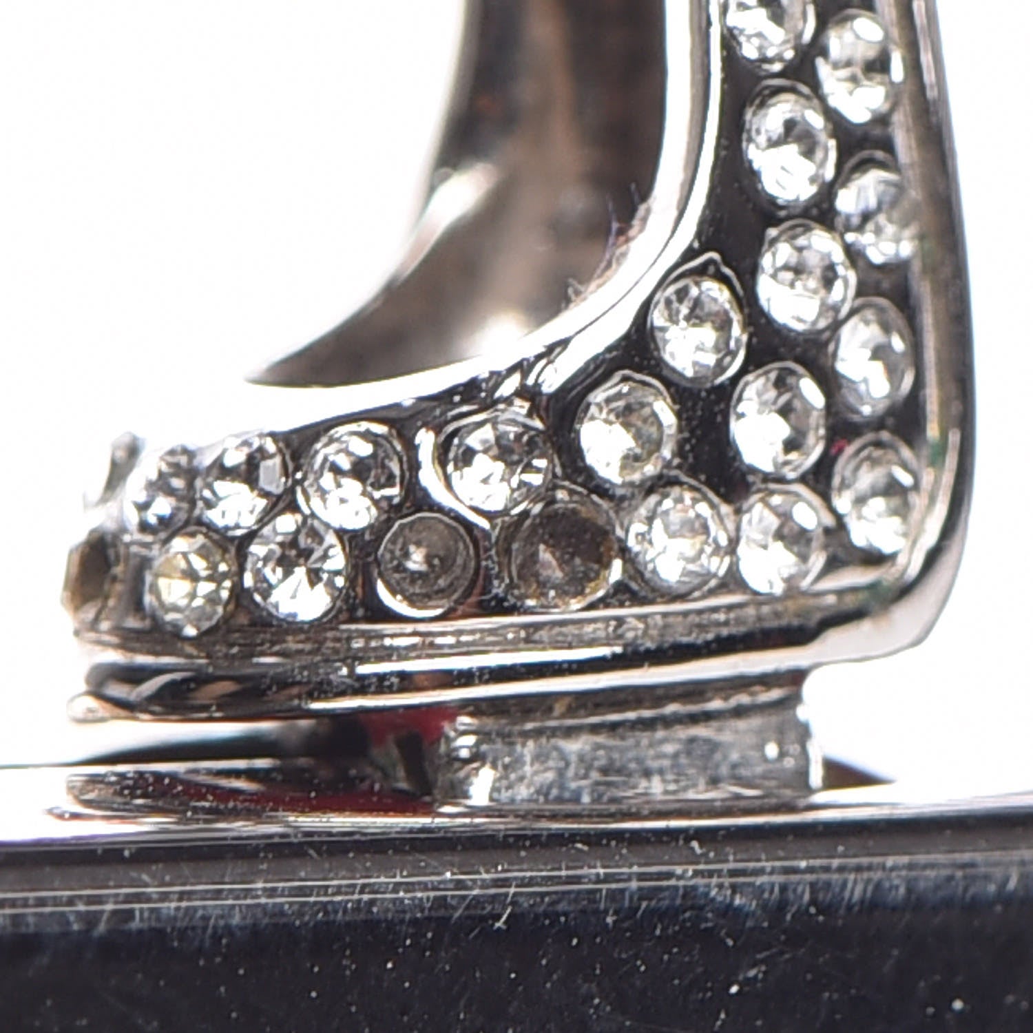 Christian Louboutin Satin Crystal Loubi Lula Frame Pouch Black 10 of 12