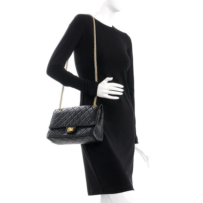 Chanel Aged Calfskin Quilted 2.55 Reissue 226 Flap Black 2 of 8