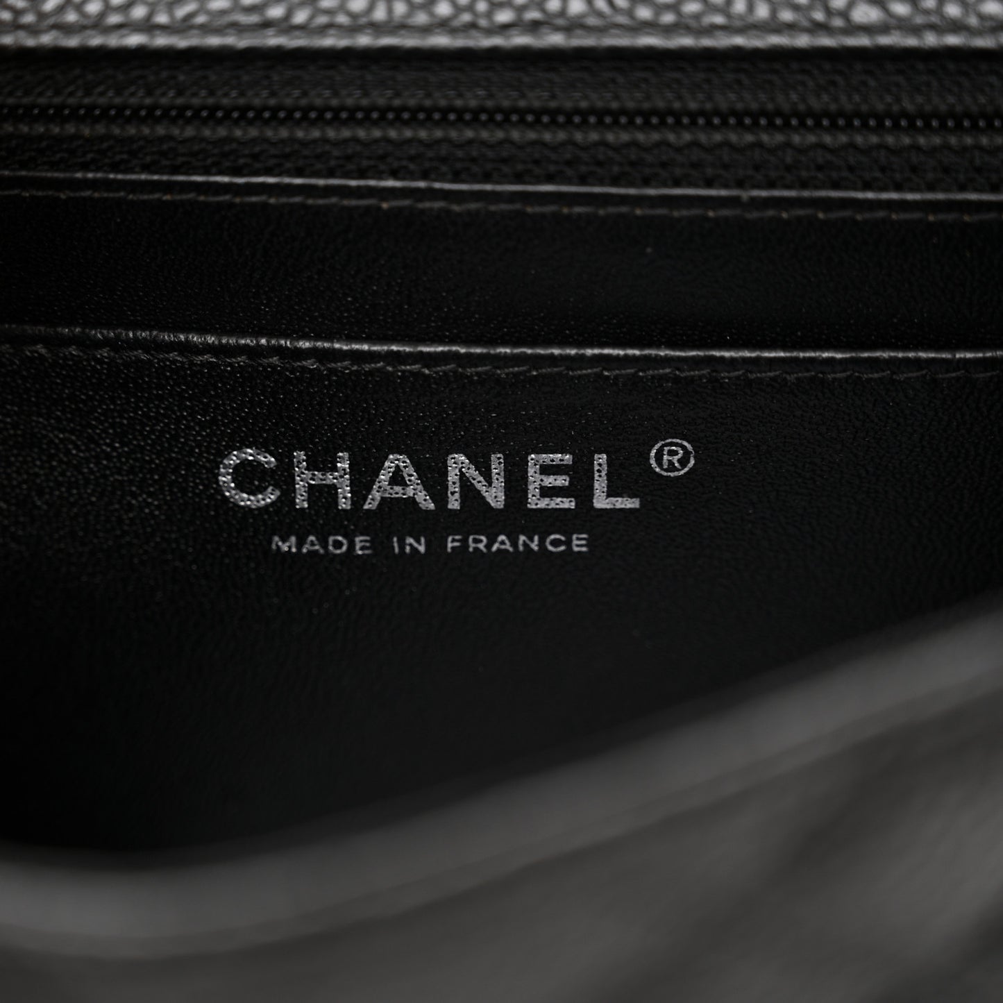 Caviar Quilted Mini Square Flap Black
