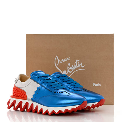 Christian Louboutin Laminated Nappa Neoprene Calfskin Mens Loubishark Sneakers 44 Multicolor 8 of 8