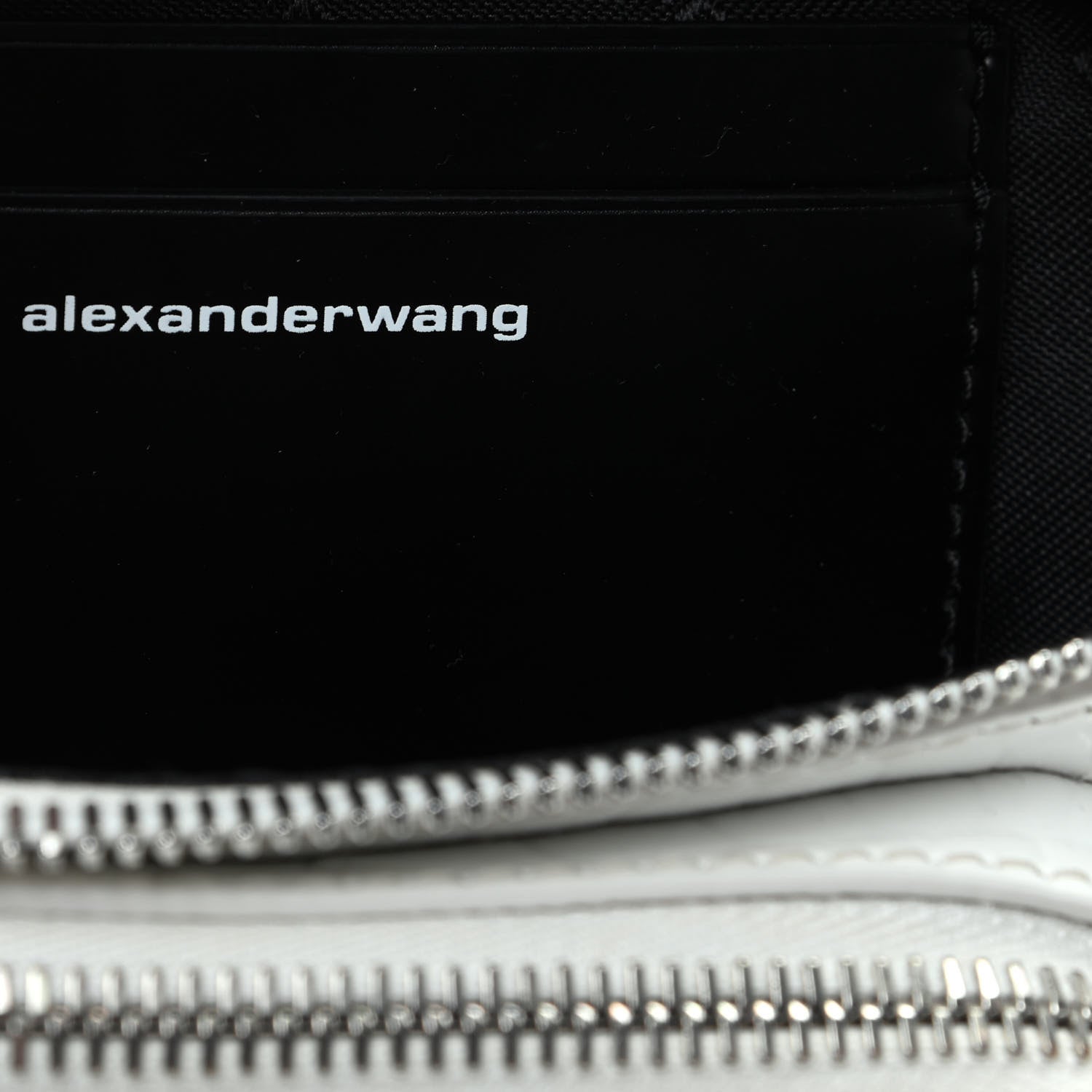 Alexander Wang Crocodile Embossed Patent Mini Top Handle Attica Belt Bag White 8 of 9