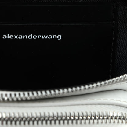 Alexander Wang Crocodile Embossed Patent Mini Top Handle Attica Belt Bag White 8 of 9