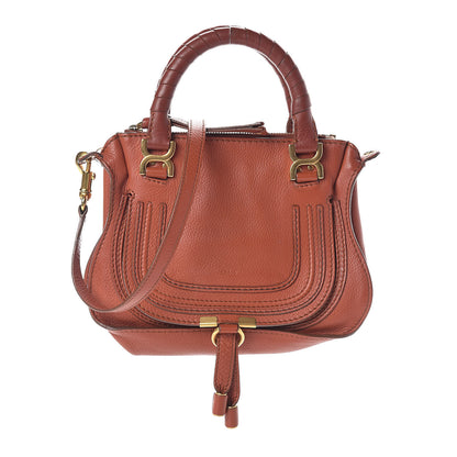 Chloe Calfskin Mini Marcie Satchel Red Bush 1 of 9