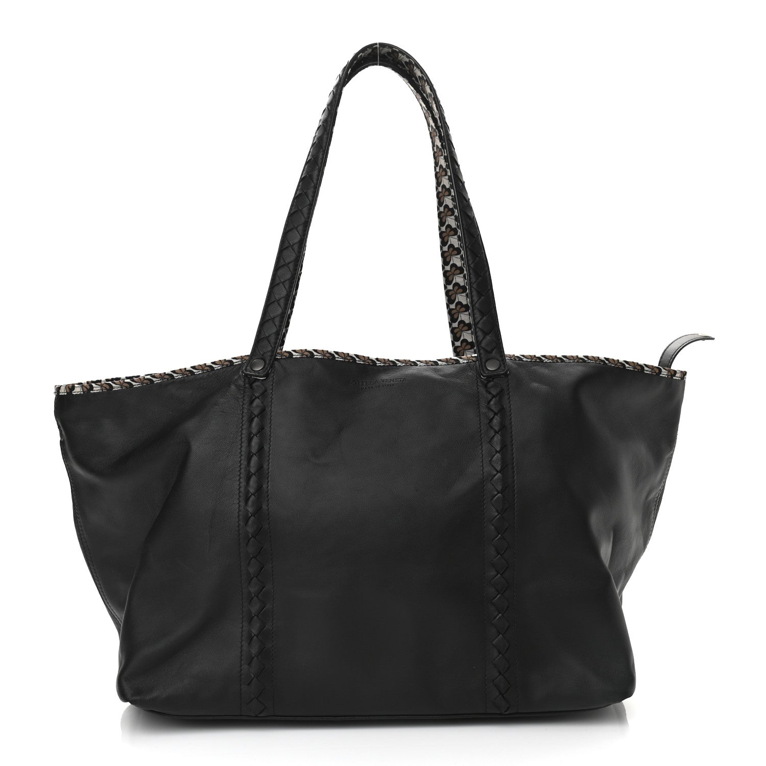 Bottega Veneta Nappa Nylon Medium Reversible Butterfly Shoulder Bag Black Cement 3 of 15