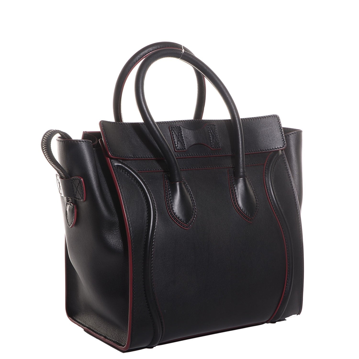 Celine Smooth Calfskin Mini Luggage Black 3 of 8