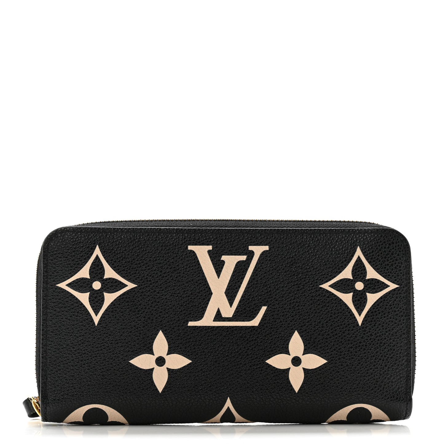 Empreinte Monogram Giant Zippy Wallet Black Beige