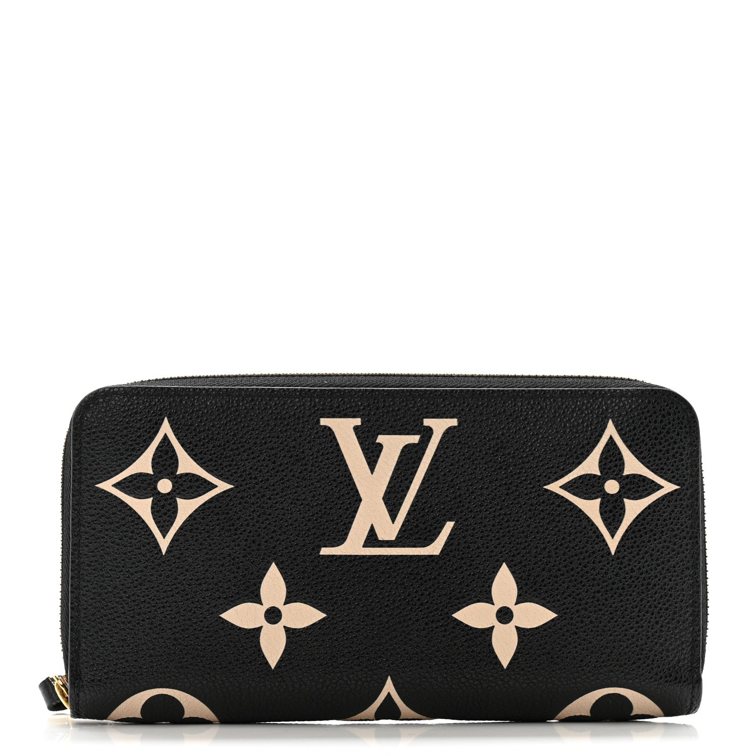 Louis Vuitton Empreinte Monogram Giant Zippy Wallet Black Beige 1 of 9