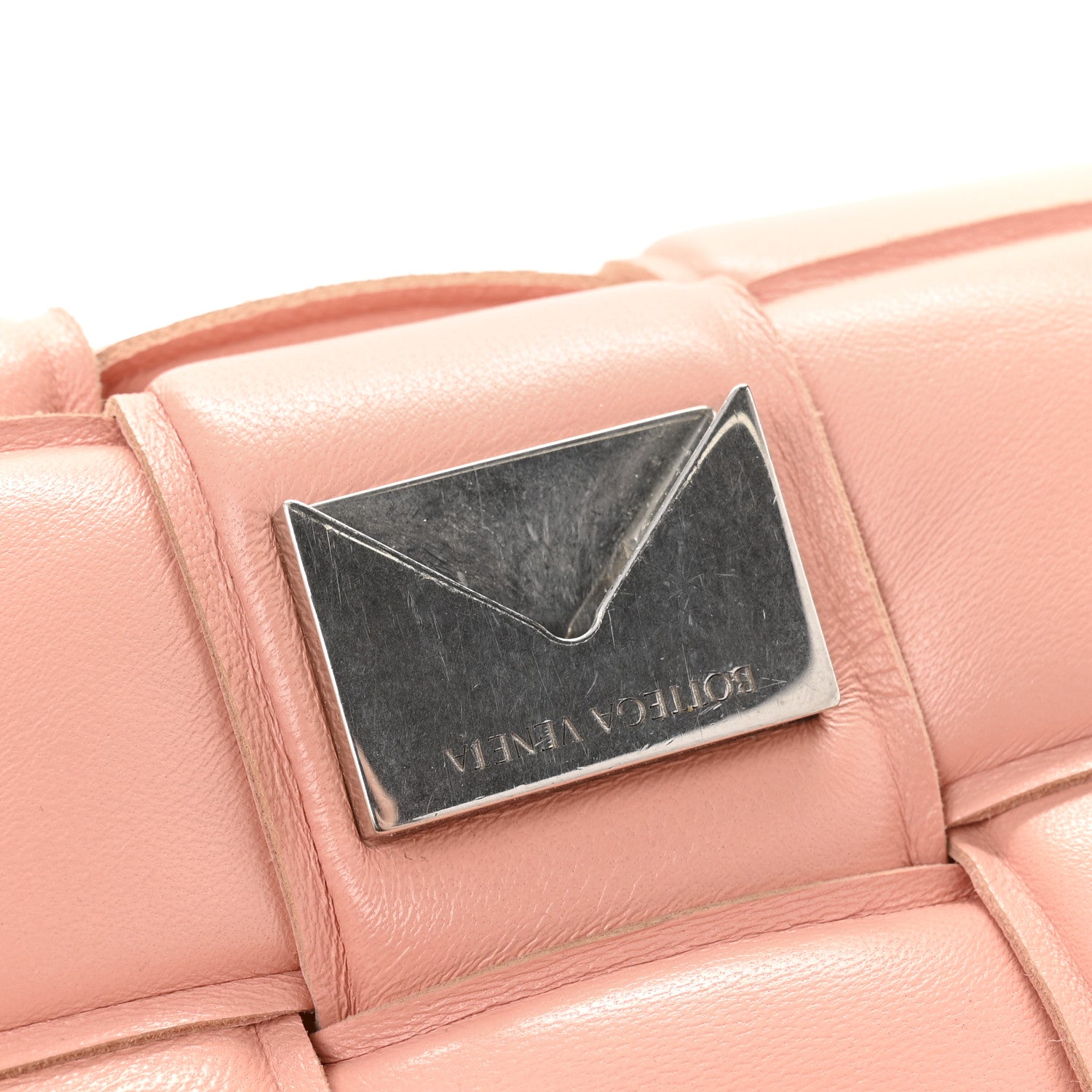 Bottega Veneta Nappa Maxi Intreccio Padded Cassette Crossbody Bag Peachy 12 of 12
