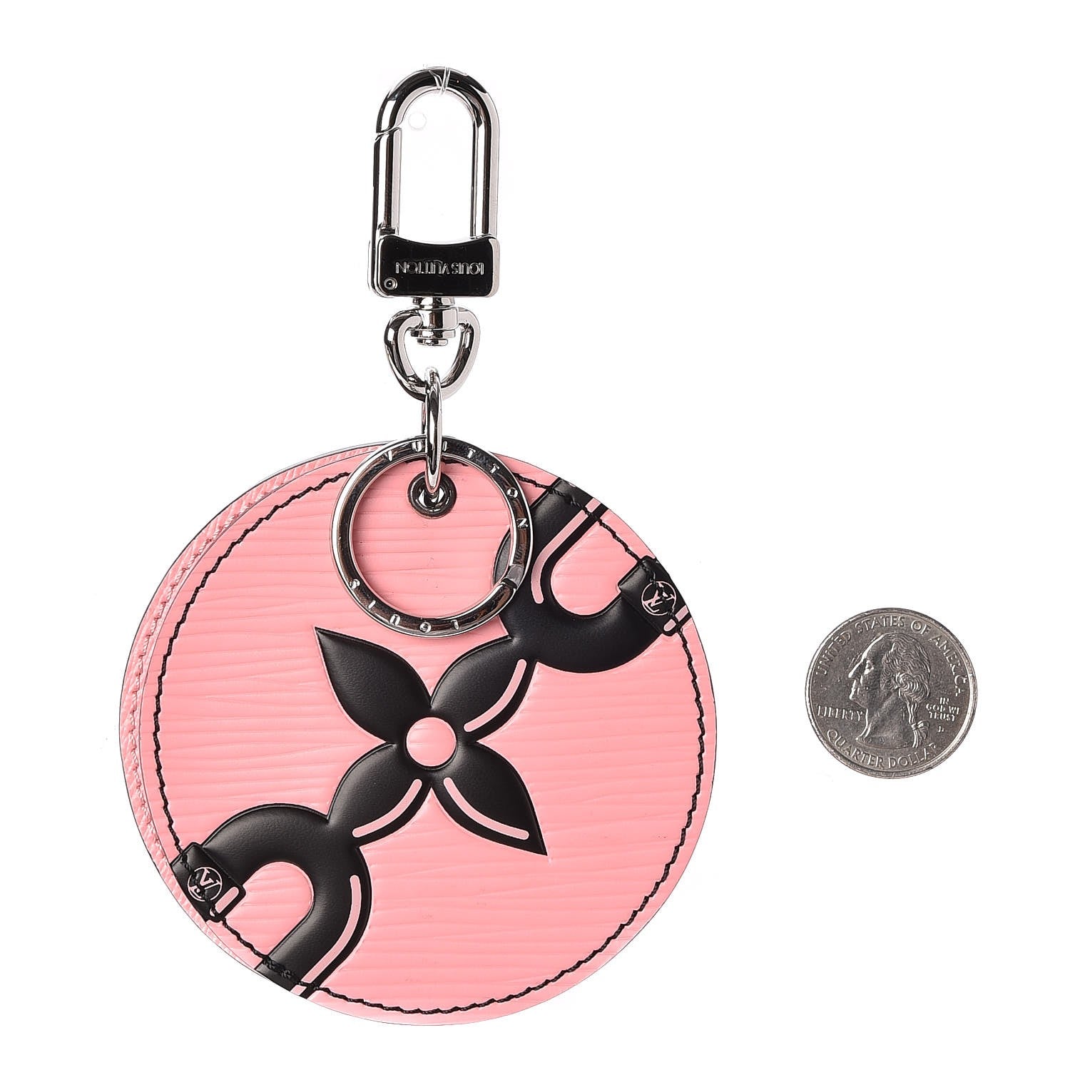 Louis Vuitton Epi Chain Flower Mirror Bag Charm Key Holder 2 of 4
