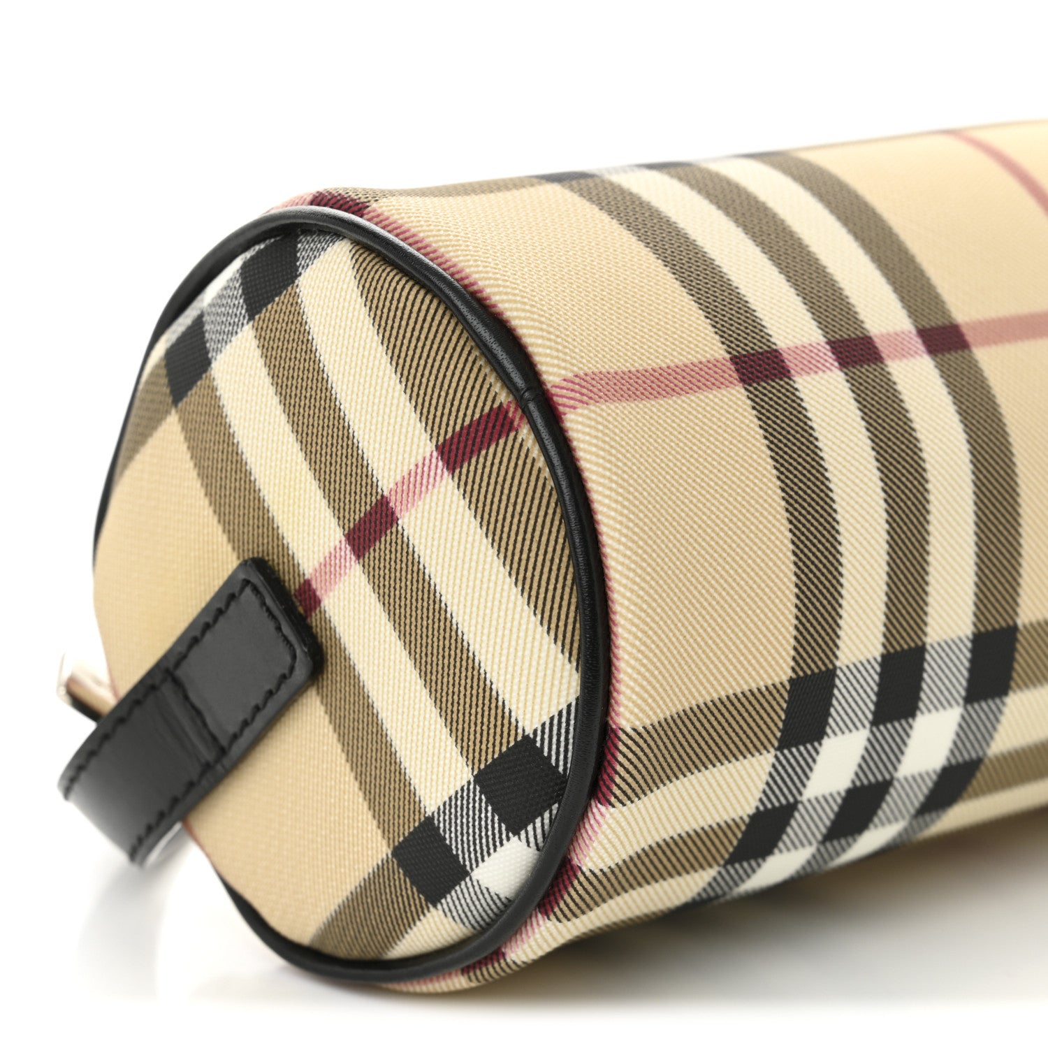 Burberry Vintage Check Calfskin Mini Barrel Bag Beige Black 8 of 9